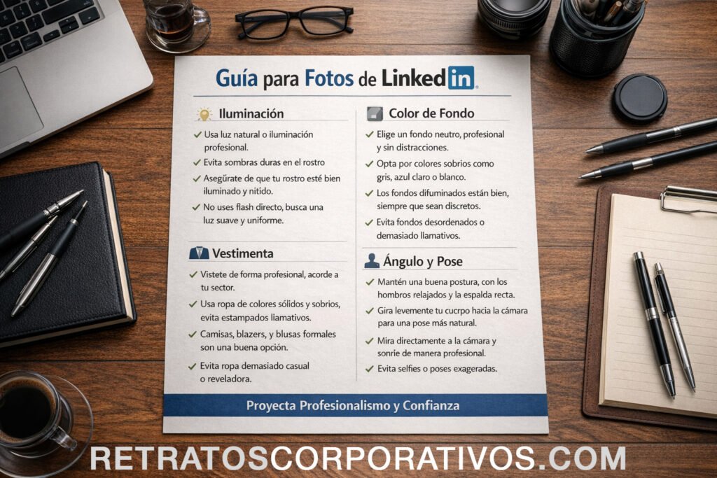 Foto profesional para LinkedIn: guía completa (2026)